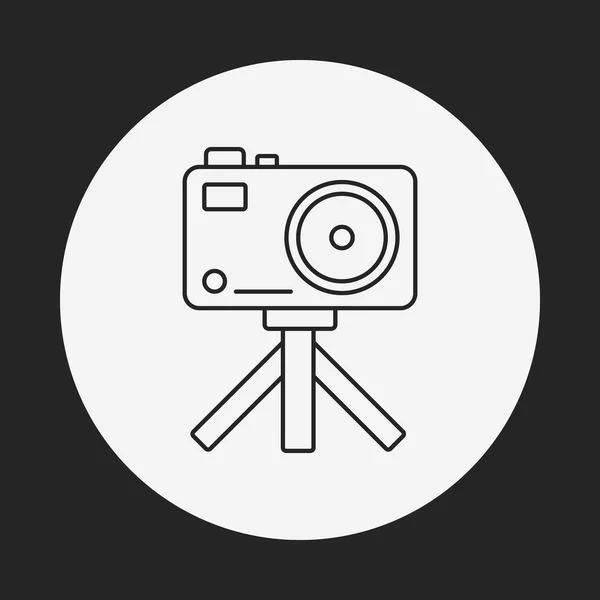 Camera line icon — Stock Vector