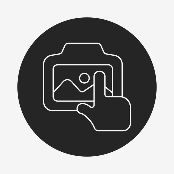 Camera line icon — Stock Vector