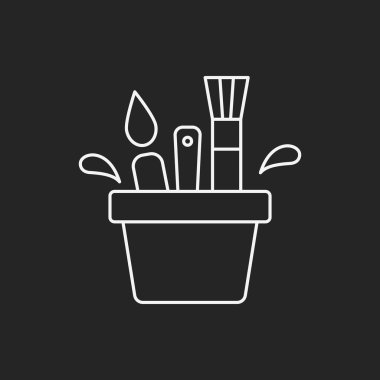 Fırça çizgisi simgesini boya