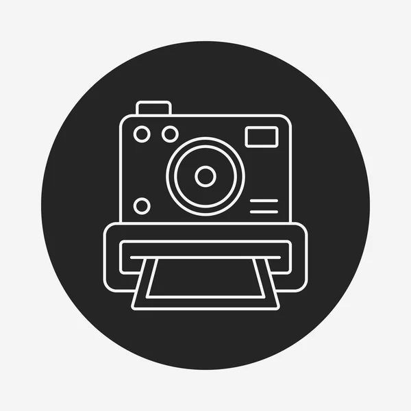 Ikona čáry fotoaparátu — Stockový vektor
