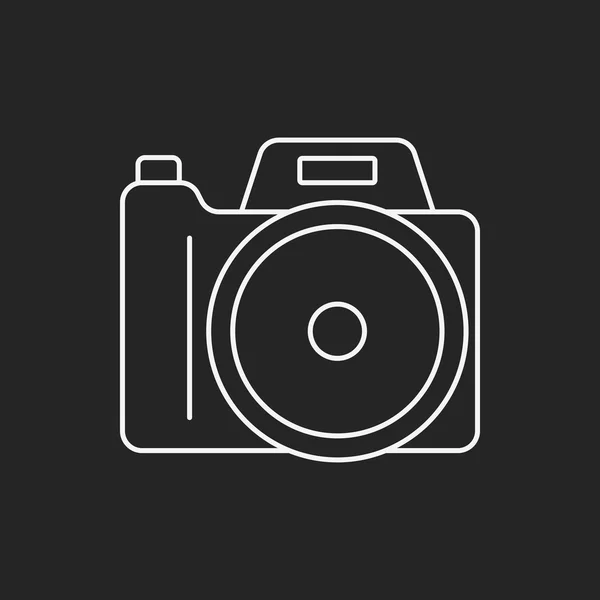 Icône de ligne de caméra — Image vectorielle