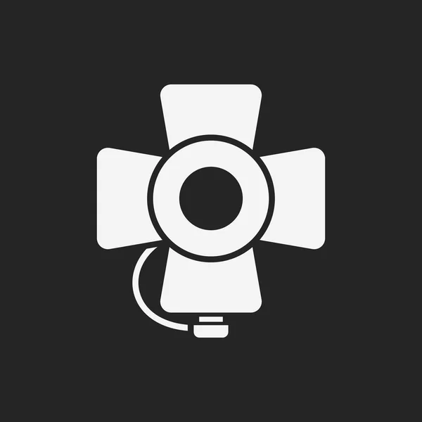Icono del soporte de luz de cámara — Vector de stock