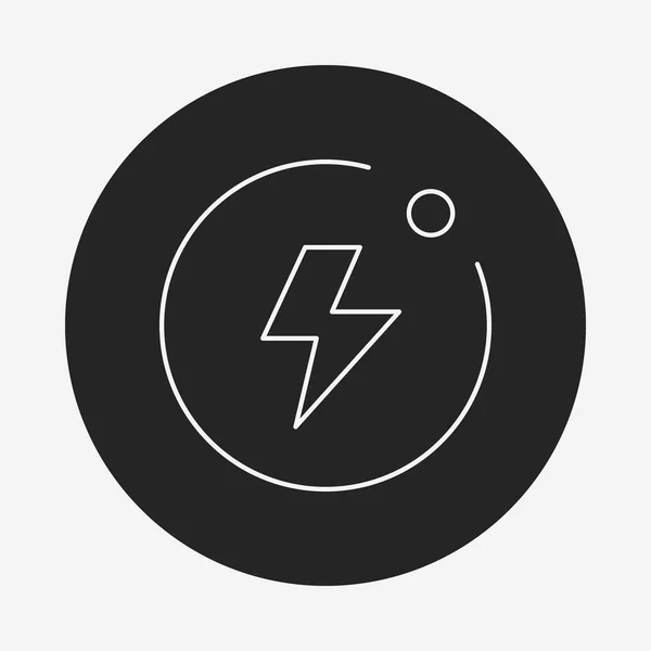 Cámara flash modo línea icono — Archivo Imágenes Vectoriales