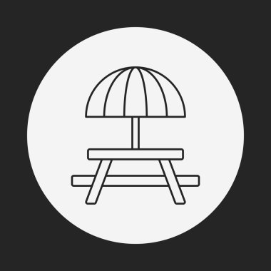 Kamp tablo satırı simgesi