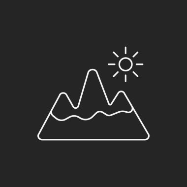 dağ satırı simgesi