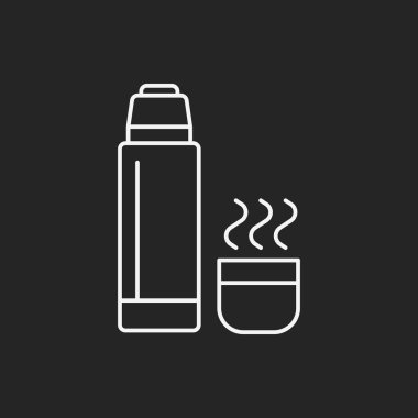 Su şişesi çizgisi simgesi
