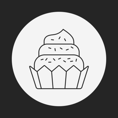 tatlı kek satırı simgesi