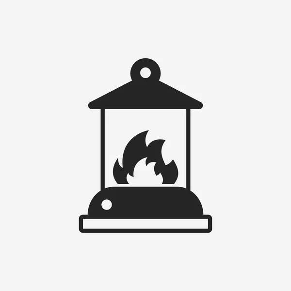 Camp light icon — Stock Vector