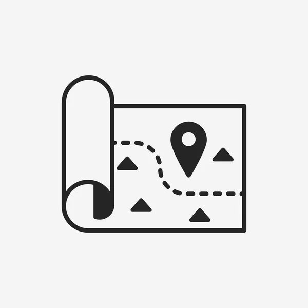 Kaart Icon — Stockvector