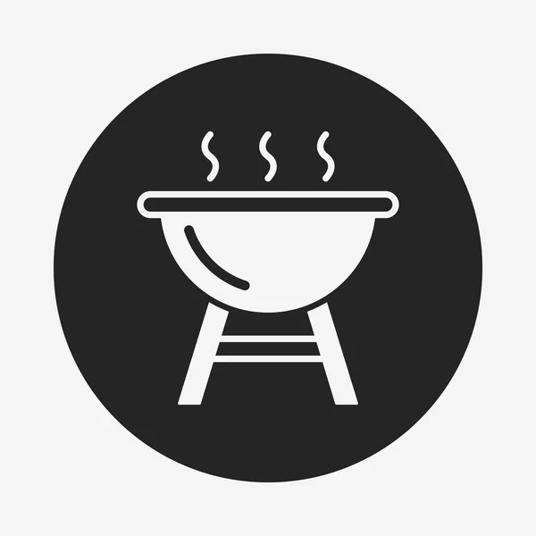 Ícone forno churrasco — Vetor de Stock