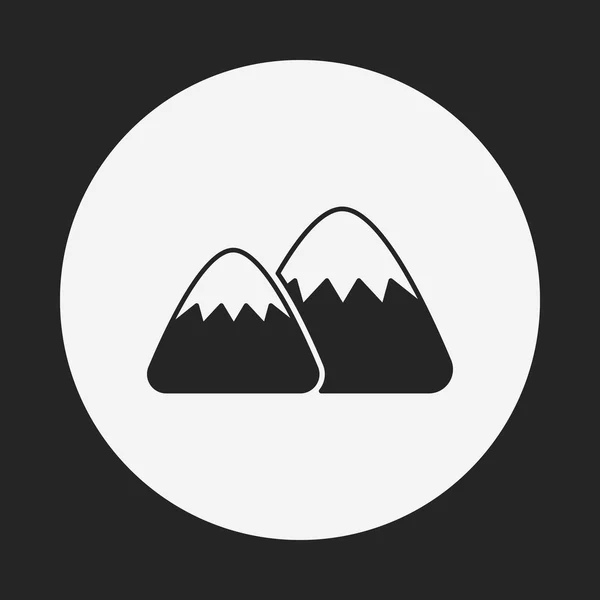 Mountain icon — Stock Vector