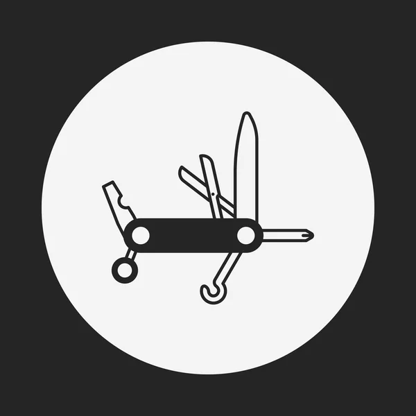 Icono de cuchillo de utilidad — Vector de stock