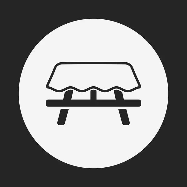 Icône Tables de Camping — Image vectorielle