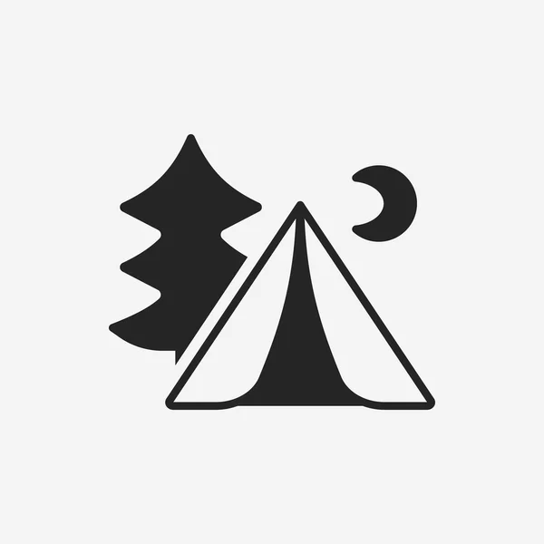 Camping tent icon — Stock Vector