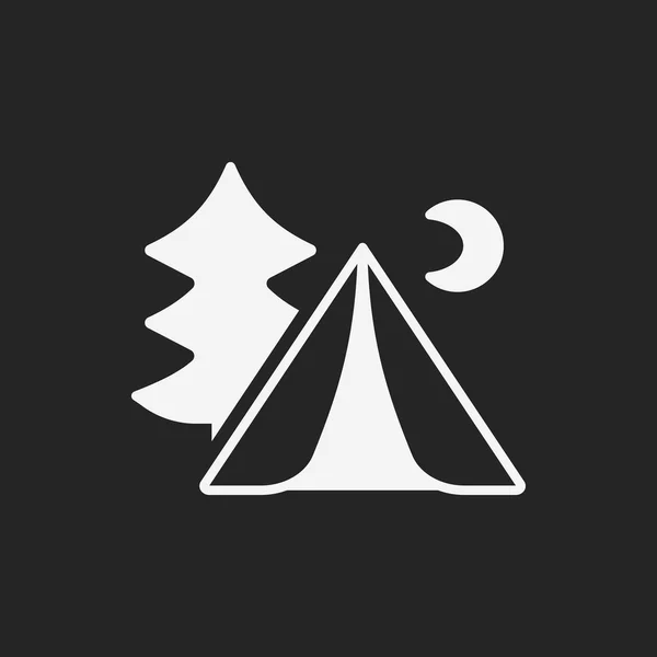 Camping tent icon — Stock Vector