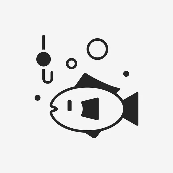 Εικονίδιο αλιείας — Διανυσματικό Αρχείο