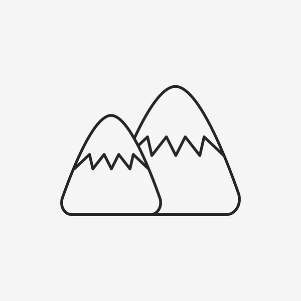 Mountain line icon — Stock Vector