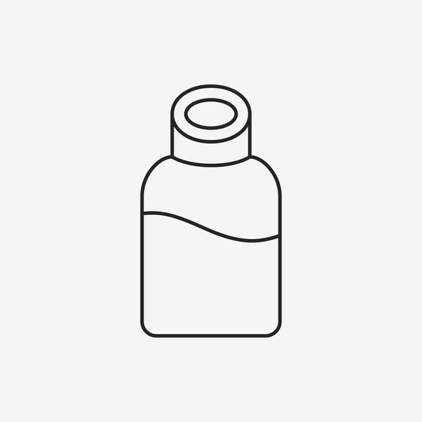Water bottle line icon — Stock Vector