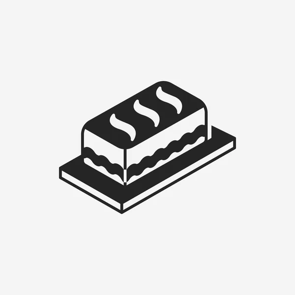 Postre pastel icono — Vector de stock