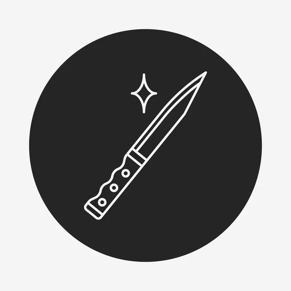 Utility knife line icon — Stock Vector