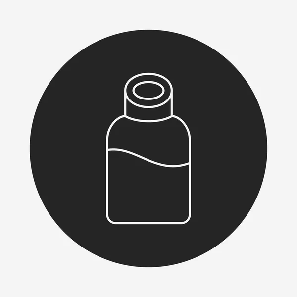 Icono de línea botella agua — Vector de stock