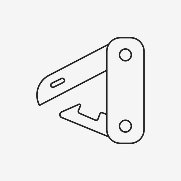 Utilidad cuchillo línea icono — Vector de stock