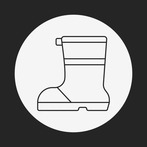 Camping boot-ikonen — Stock vektor