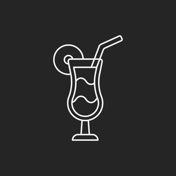 Drank lijn pictogram — Stockvector