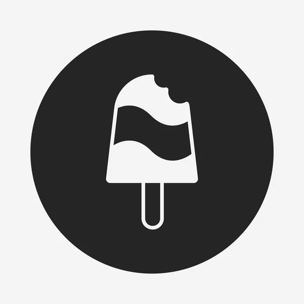 Icône de crème glacée dessert — Image vectorielle