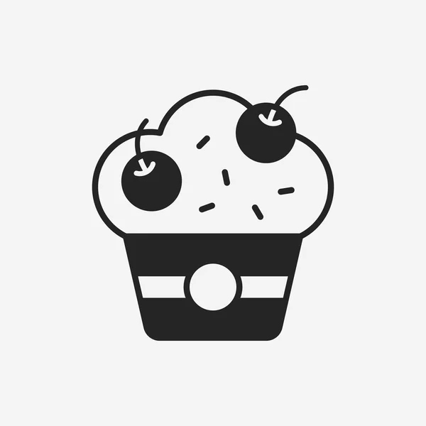 Dessert taart pictogram — Stockvector