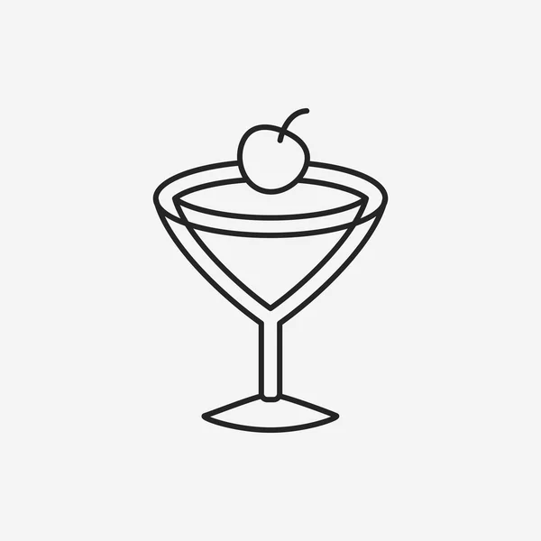 Drank lijn pictogram — Stockvector