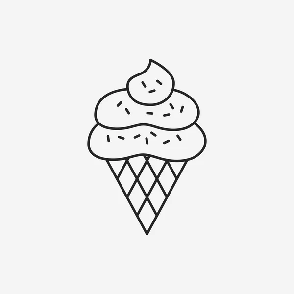 Ikone des Desserteises — Stockvektor