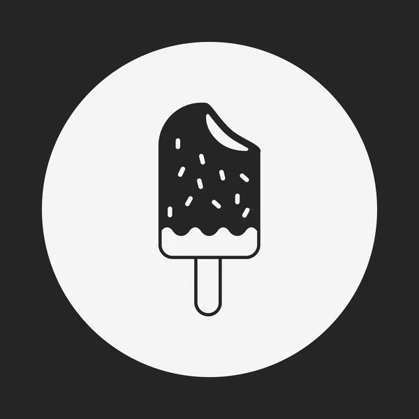 Dessertglass ikon — Stock vektor