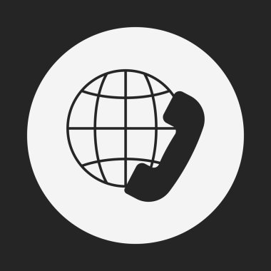 ilgili kişi telefon simgesi