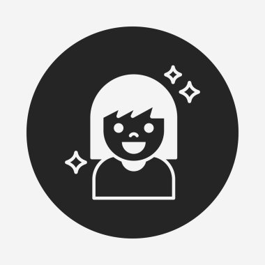 Güzellik kız simgesi