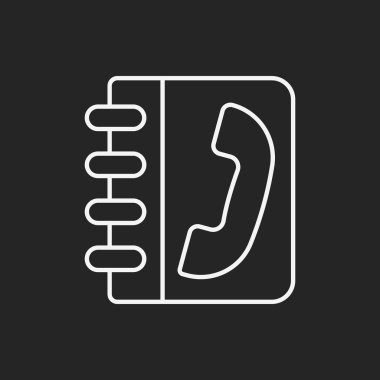 ilgili kişi telefon satırı simgesi