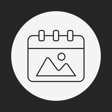 Takvim satırı simgesi