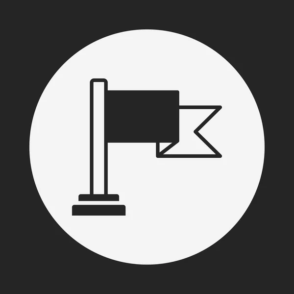 Media vlag, pictogram — Stockvector