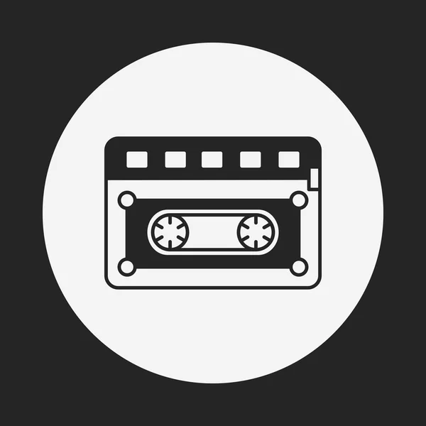 Music tape icon — Stock Vector