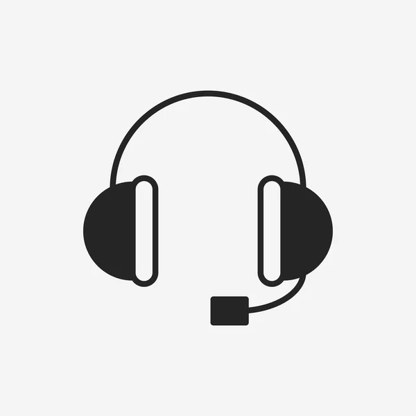 Headphones with microphone Icon Vector Stock Vector Image by ©Makc76