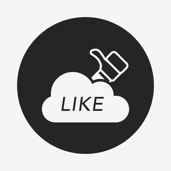 I-nube icono — Vector de stock