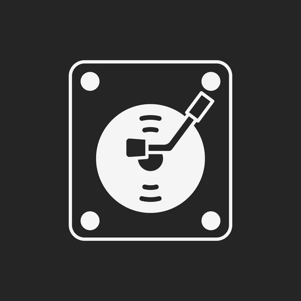 Record player icon — Stock Vector