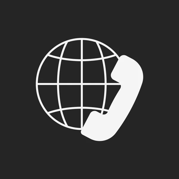 Contact telefoonpictogram — Stockvector