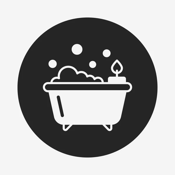 Icono de bañera — Vector de stock