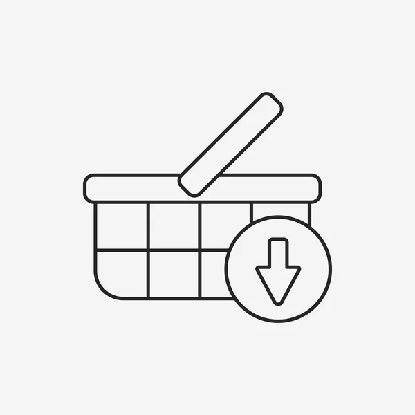 Icône achats en ligne — Image vectorielle