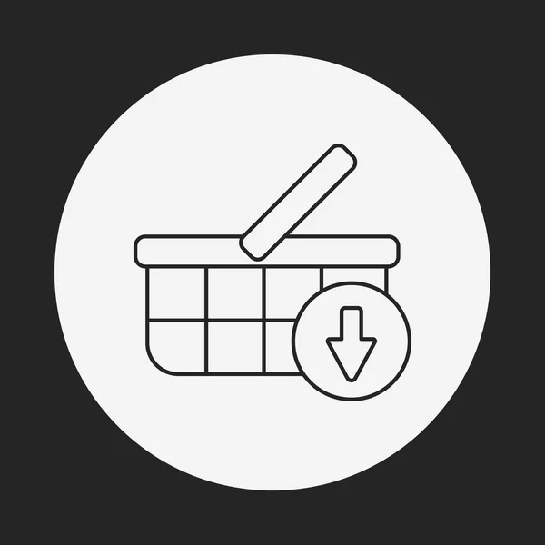 Online winkelen pictogram — Stockvector