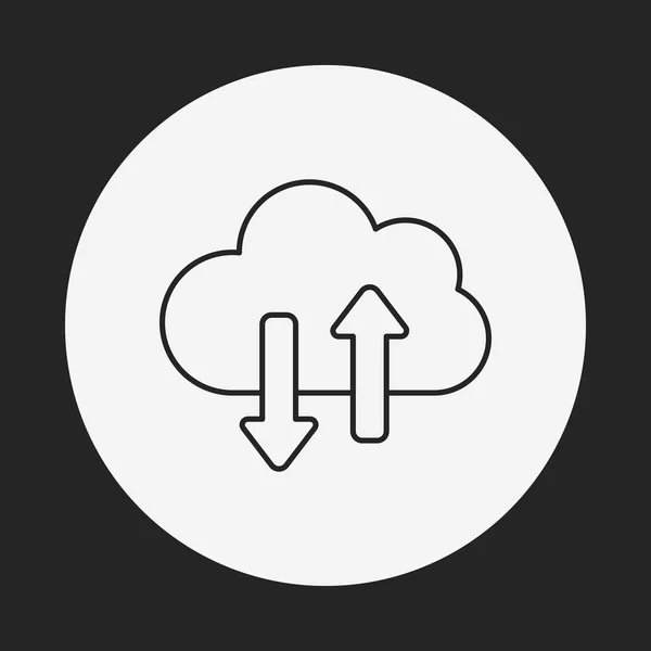 Symbolleiste i-cloud — Stockvektor