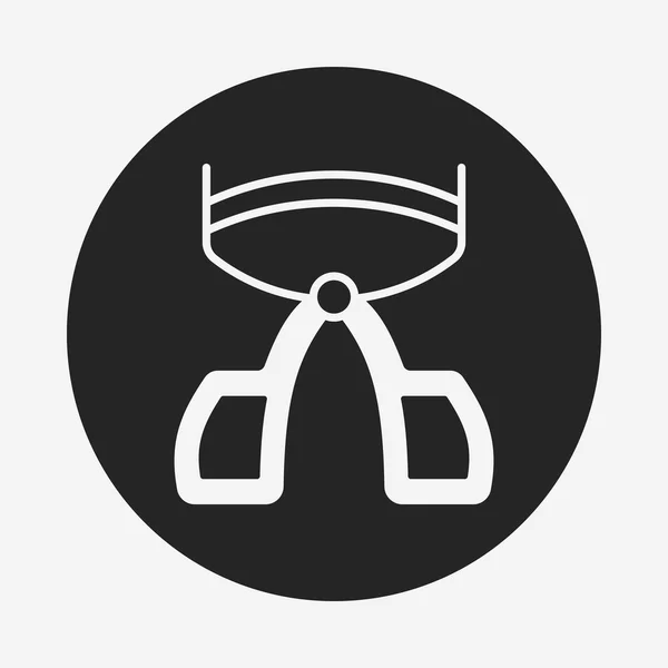 Icona del bigodino ciglia — Vettoriale Stock