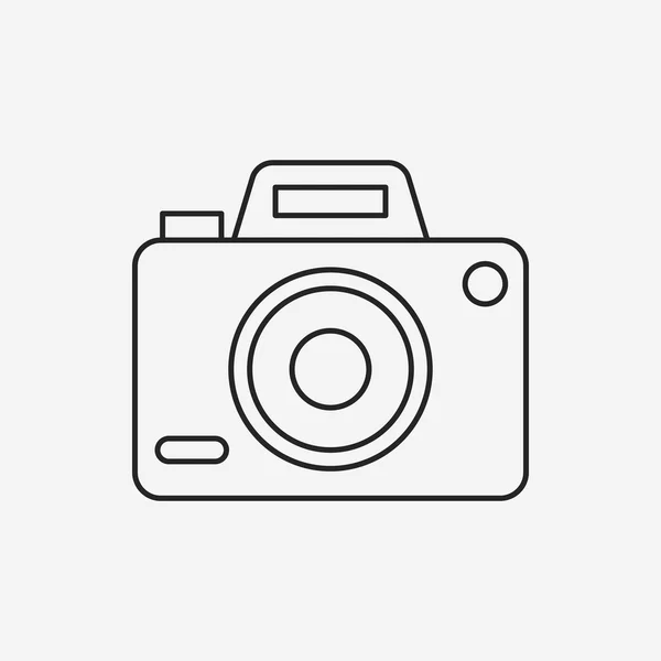 Ícone de linha de câmera — Vetor de Stock