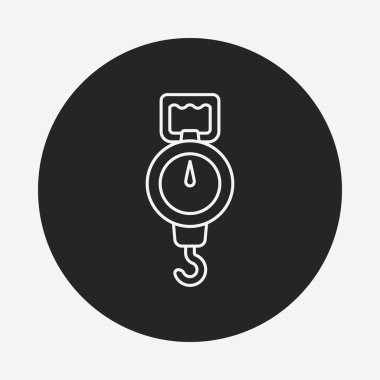 Tartı makine simgesi